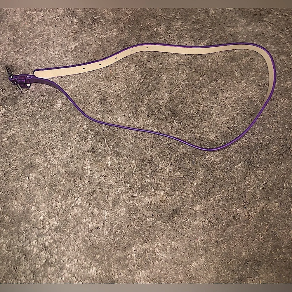 Girls Justice Shiny Purple Leather Belt